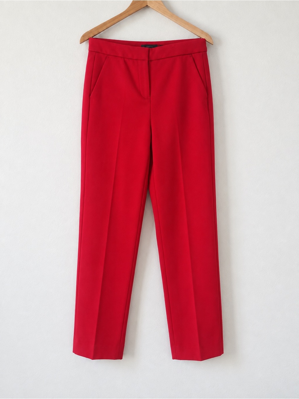 J. Crew Kate Red Slim Ankle Pants Stretch Career Trousers Size 8 - Picture 2 of 7